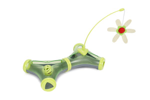 Pet Life Kitty-Tease Interactive Cognitive Training Puzzle Cat Toy Tunnel Teaser - Pet Totality