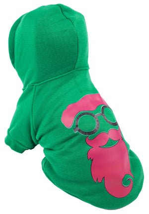 Pet Life LED Lighting Cool Santa Shades Hooded Sweater Pet Costume - Pet Totality