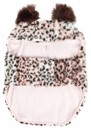 Pet Life  Luxe 'Furracious' Cheetah Patterned Mink Dog Coat Jacket - Pet Totality