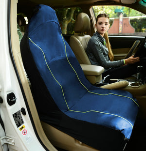 Pet Life Open Road Mess-Free Single Seated Safety Car Seat Cover Protector For Dog, Cats, And Children - Pet Totality