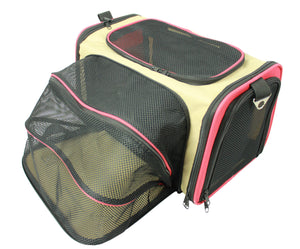Pet Life Roomeo Folding Collapsible Airline Approved Pet Dog Carrier Crate - Pet Totality