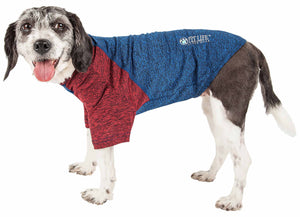 Pet Life ® Active 'Hybreed' 4-Way Stretch Two-Toned Performance Dog T-Shirt - Pet Totality