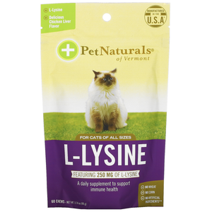 Pet Naturals Of Vermont Cat L-Lysine Chewable   S 60Ct - Pet Totality