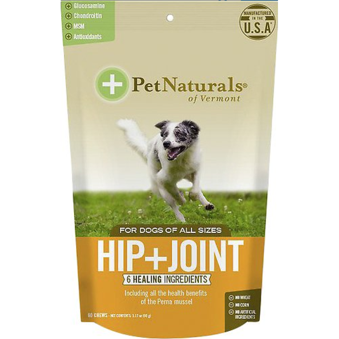 Pet Naturals Of Vermont Dog  Chewable  Hip And Joint 60Ct
