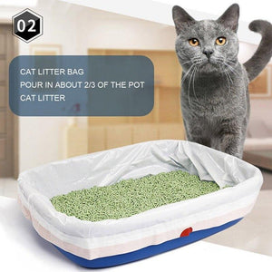 Pet Totality Cat Litter Box Liners With Drawstrings, - Pet Totality