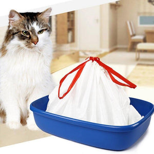 Pet Totality Cat Litter Box Liners With Drawstrings, - Pet Totality