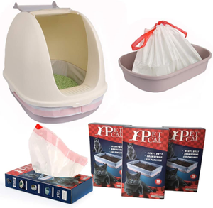 Pet Totality Cat Litter Box Liners With Drawstrings, - Pet Totality