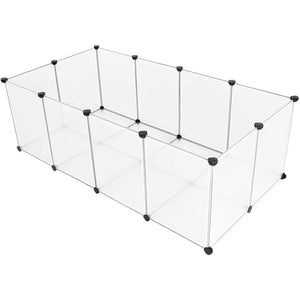 Pet Totality Expandable Playpen With Bottom For Small Animals, Re-shapeable - Pet Totality