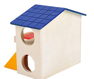 Pet Totality Foldable Small Animal Wooden House - Pet Totality