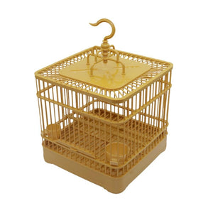 Pet Totality Gold Assembly Bird Cage With Feeder & Waterer 23x23x22cm - Pet Totality