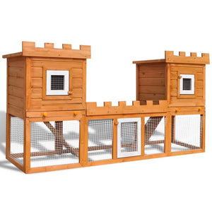 Pet Totality Outdoor Large Rabbit Hutch House - Pet Totality