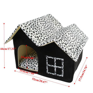 Pet Totality Portable Luxury Indoor Pet House, Large - Pet Totality