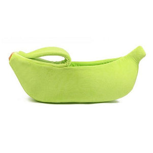Pet Totality Soft, Plush Banana Bed for Cats & Dogs: S, M, L, XL - Pet Totality