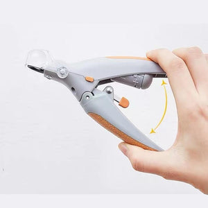 Pet Totality Stainless Steel LED Magnifying Nail Clipper, Yellow - Pet Totality