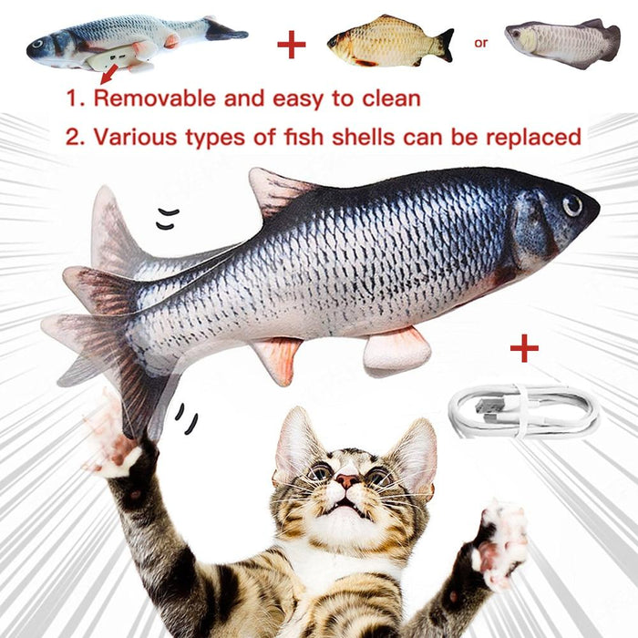 Pet Totality USB Electronic Fish Toy 30cm