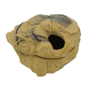 Pet Totality Yellow Reptile Cave With Removable Lid: Small, Large - Pet Totality