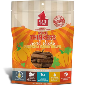 Plato Dog Min Thnkr Turkey Pumpkin 6 Oz. - Pet Totality