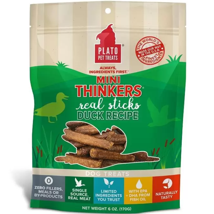 Plato Dog Mini Thinkers Duck 6Oz