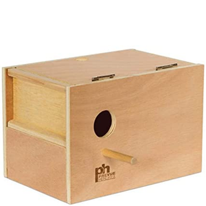 Prevue Pet Products Hardwood Outside Parakeet Nest Box Medium - Pet Totality