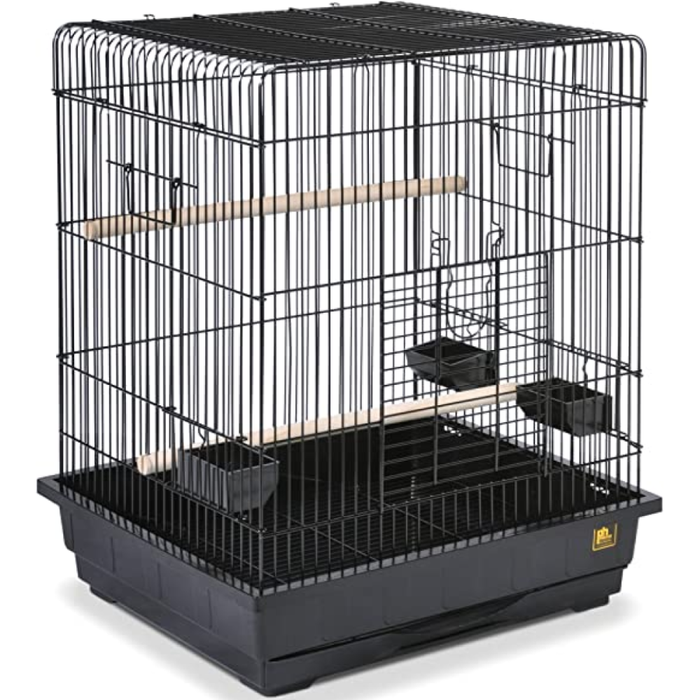 Prevue Pet Products Pre-Packed Square Top Parakeet Or Cockatiel Cages 25X21 2Pc