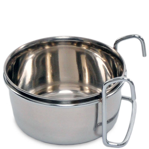 Prevue Pet Products Stainless Steel Coop Cup With Hanger 10Oz - Pet Totality