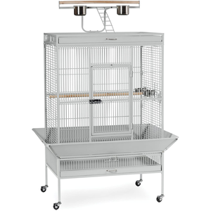 Prevue Pet Products Wrought Iron Select Cage Pewter 30X22X60In - Pet Totality