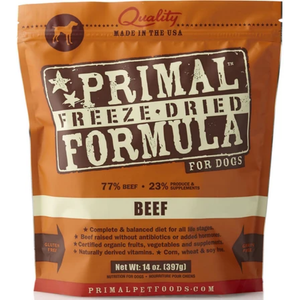 Primal Pet Foods Freeze Dried Dog  Food 5.5 Oz.- Beef - Pet Totality