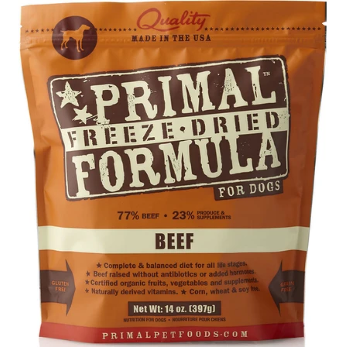 Primal Pet Foods Freeze Dried Dog  Food 5.5 Oz.- Beef