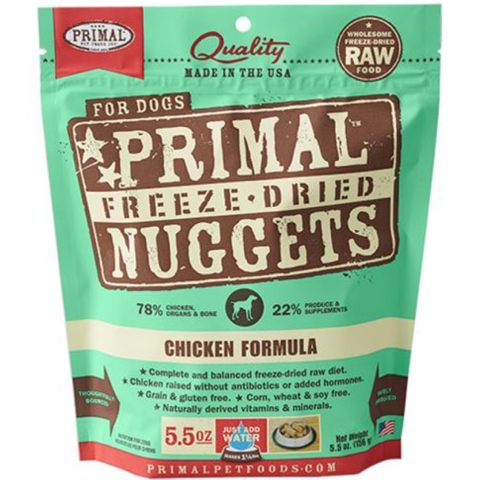 Primal Pet Foods Freeze Dried Dog  Food 5.5 Oz.-Chicken