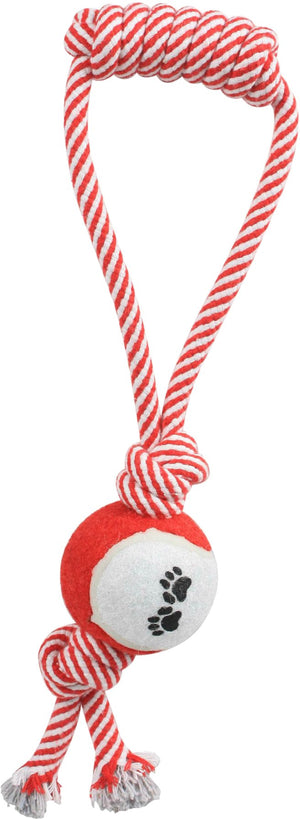 Pull Away' Rope And Tennis Ball - Pet Totality