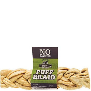 Redbarn Puff Braid Large 10Ct - Pet Totality