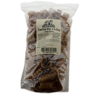 Redbarn Trachea Bits Dog Treat 2Lb Bag - Pet Totality