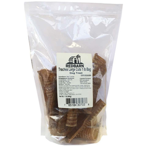 Redbarn Trachea Large Cuts Dog Treat 1Lb Bag - Pet Totality