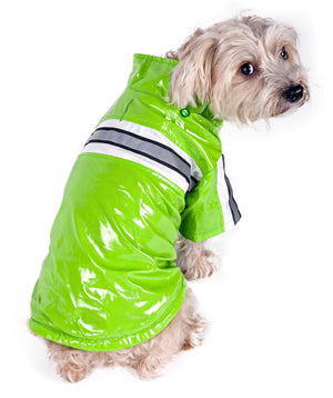 Reflecta-Glow Reflective Waterproof Adjustable Pvc Pet Raincoat - Pet Totality