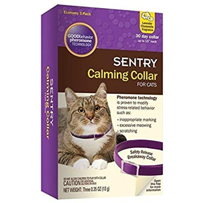 Sentry Calming Collar Cats 3Pk