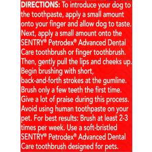 Sentry Petrodex Vs Natural Dental Care Kit Dog Peanut Toothpaste - Pet Totality