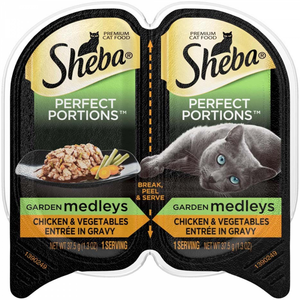 Sheba Perfect Portions Chicken With Vegetables Wet Cat Food 24Ea/2.6Oz - Pet Totality