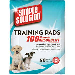 Simple Solution Dog Training Pads, 23 X 24 In, 50 Pads - Pet Totality