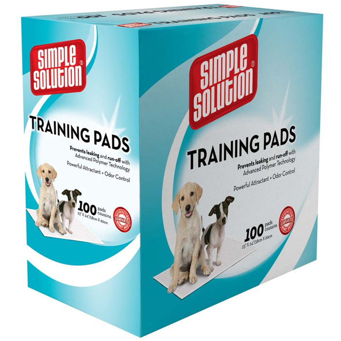 Simple Solution Original Dog Training Pads, 23 X 24 In, 100 Pads