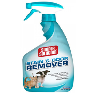 Simple Solution Pet Stain & Odor Remover/Pro-Bacteria And Enzyme Formula, 32 Oz - Pet Totality