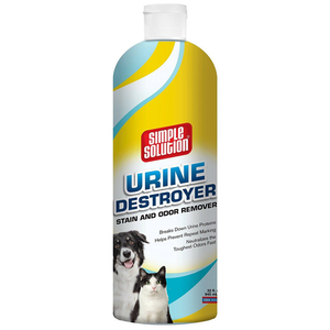 Simple Solution Pet Urine Destroyer / 2X Pro-Bacteria And Enzyme Formula,  32 Oz - Pet Totality