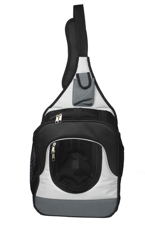 Single Strap Over-The-Shoulder Navigation Hands Free Backpack and Front pack Pet Carrier - Pet Totality