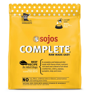 Sojos Dog Freeze-Dried Complete Adult Beef 7Lb - Pet Totality