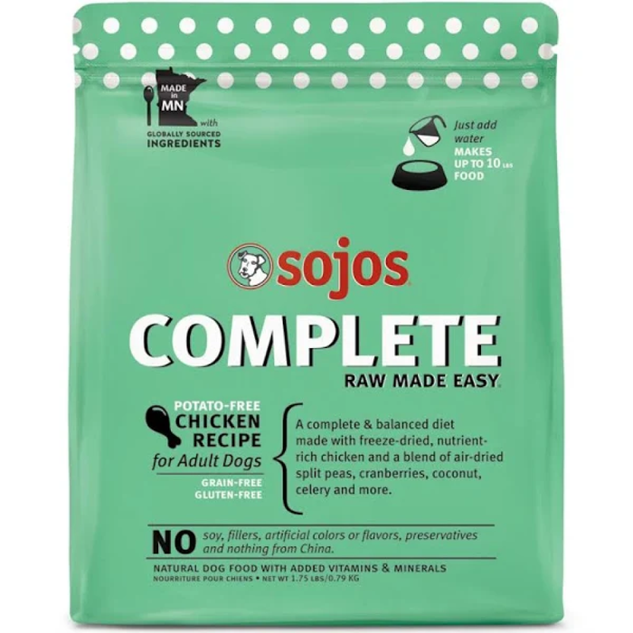 Sojos Dog Freeze-Dried Complete Adult Chicken 1.75Lb