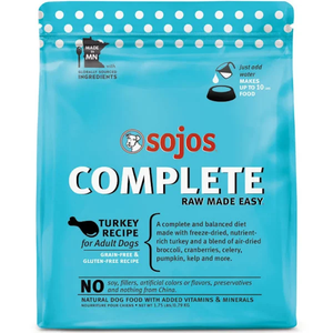 Sojos Dog Freeze-Dried Complete Adult Turkey 1.75Lb - Pet Totality