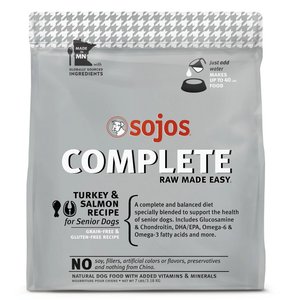 Sojos Dog Freeze-Dried Complete Senior Turkey 7Lb - Pet Totality