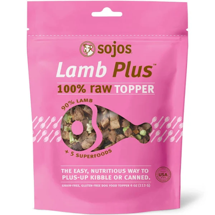 Sojos Dog Freeze-Dried Lamb Topper 4Oz