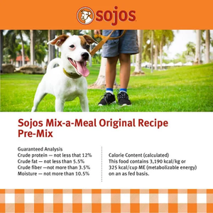 Sojos Dog Freeze-Dried Mix-A-Meal Premix Original 25Lb - Pet Totality
