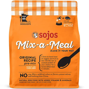 Sojos Dog Freeze-Dried Mix-A-Meal Premix Original 2.5Lb - Pet Totality