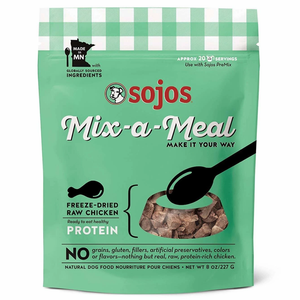 Sojos Dog Freeze-Dried Mix-A-Meal Protein Chicken 8Oz - Pet Totality